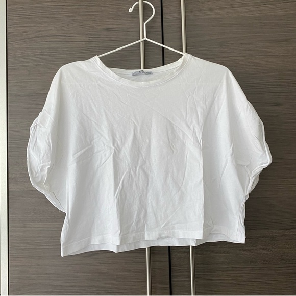 Zara White Boxy Tee - Picture 1 of 3